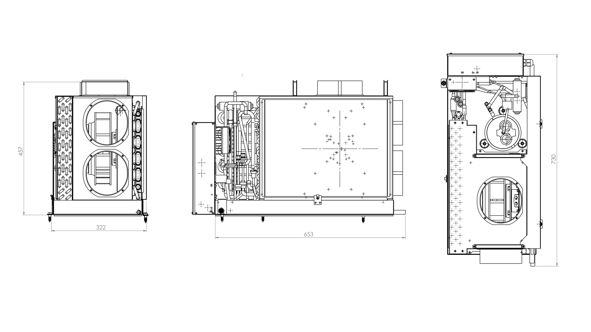 i21 VSD marine air conditioner technical drawing