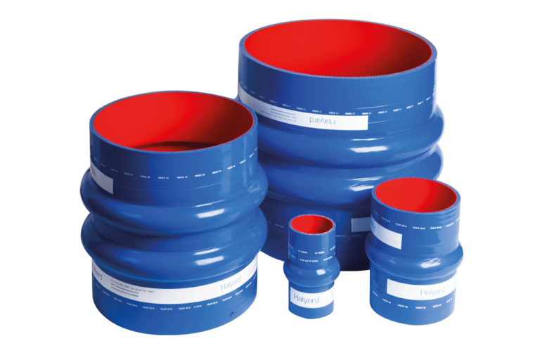 Flexible silicone bellows