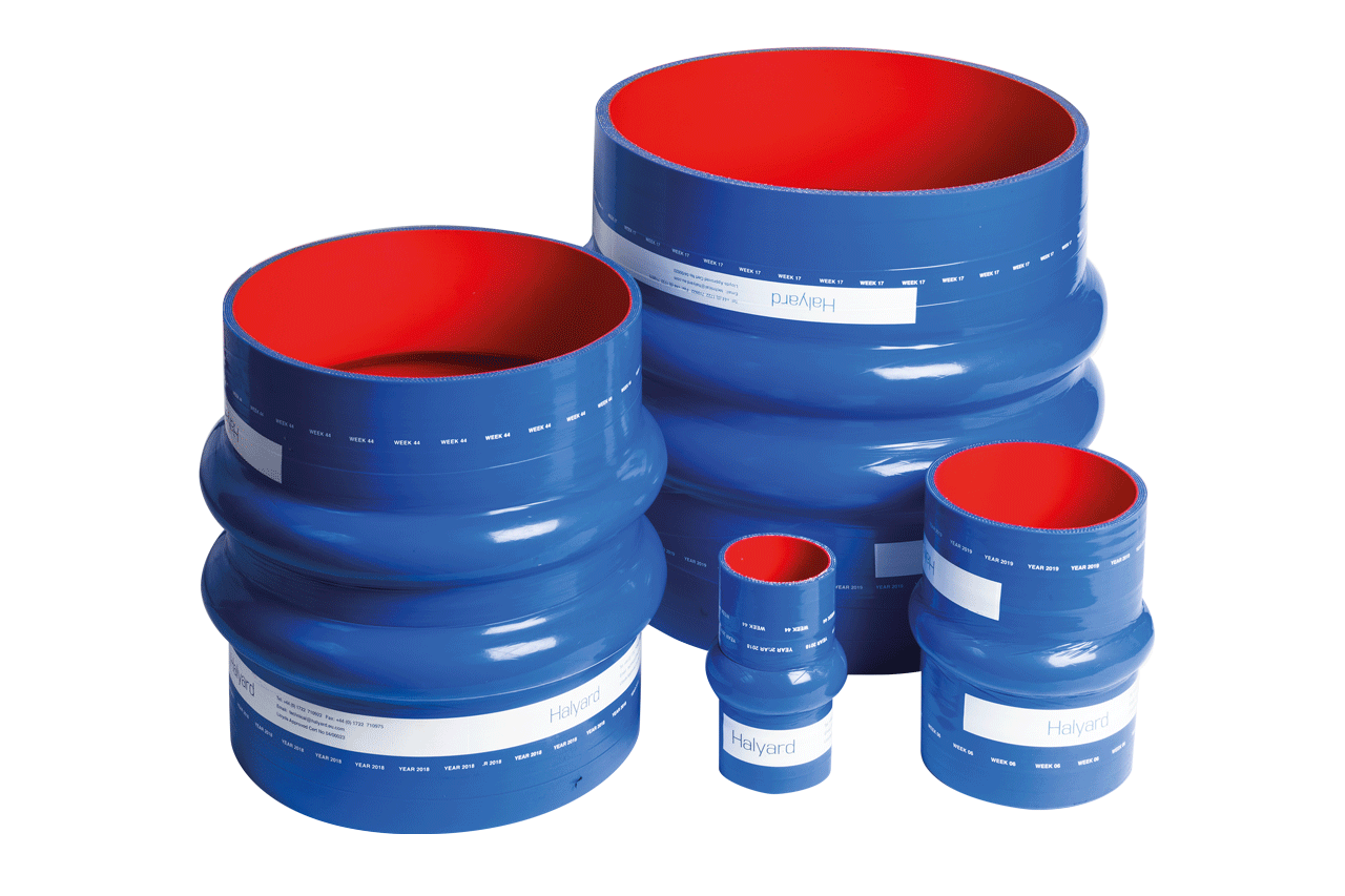 Flexible silicone bellows